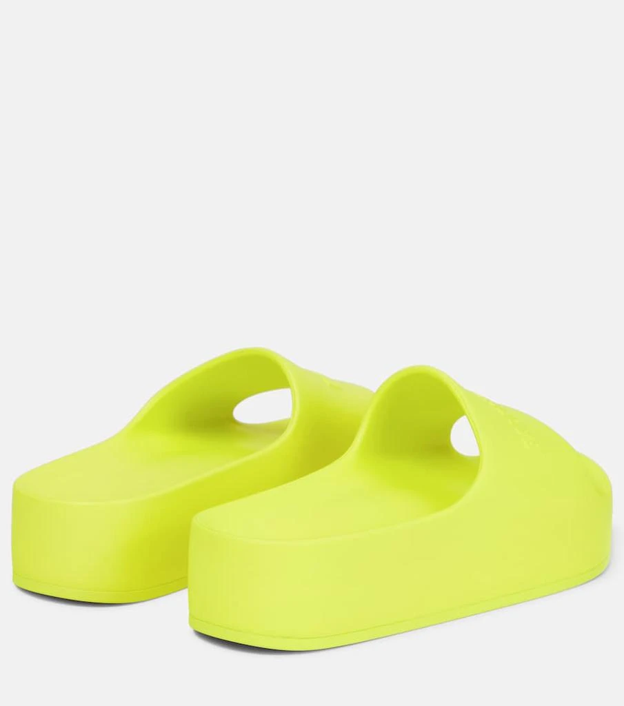 商品Balenciaga|Logo rubber platform slides,价格¥2708,第3张图片详细描述