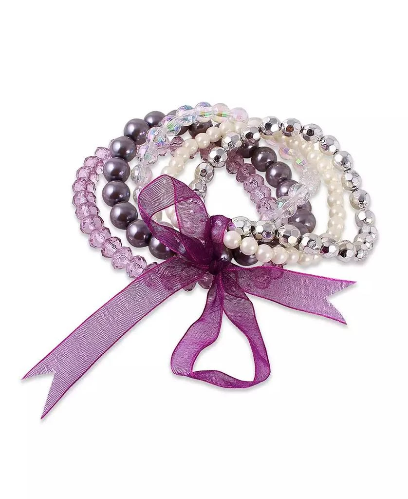 商品Macy's|Set of 5 Imitation Stones Stretchy Bracelets,价格¥157,第1张图片