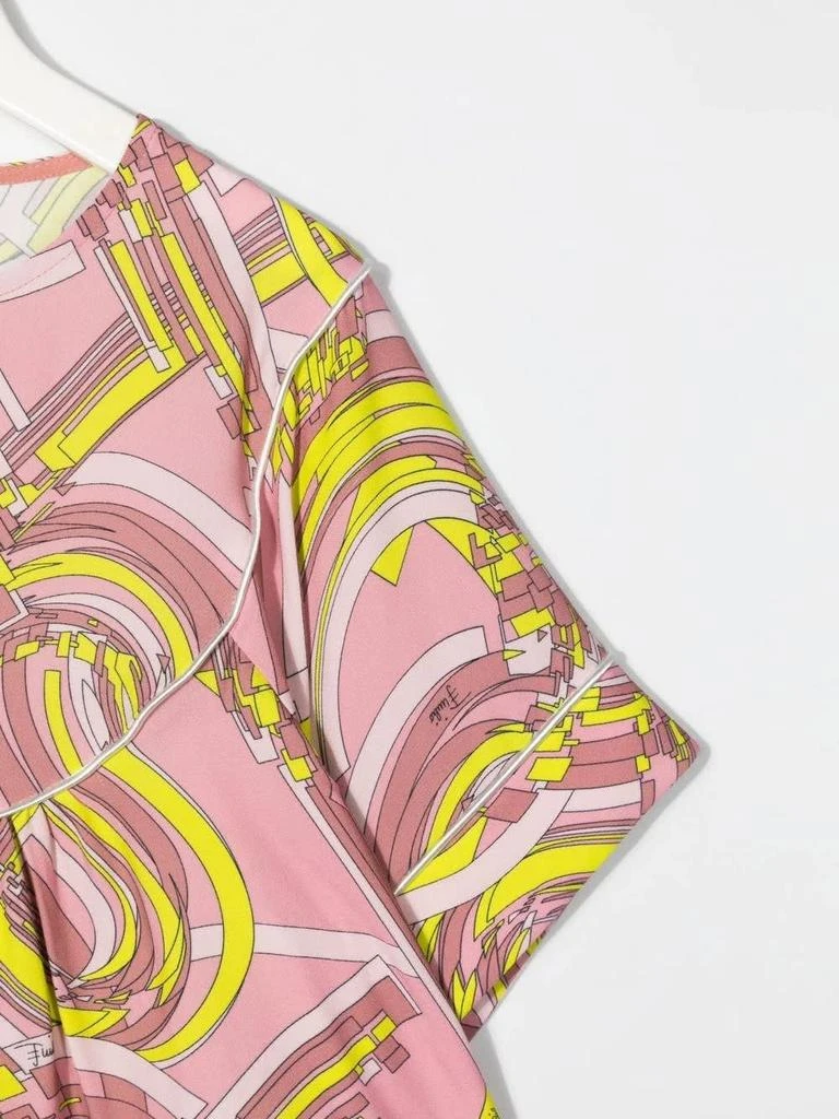 商品EMILIO PUCCI|Emilio Pucci Kids Blouse In Pink And Yellow Printed Viscose,价格¥1350,第3张图片详细描述