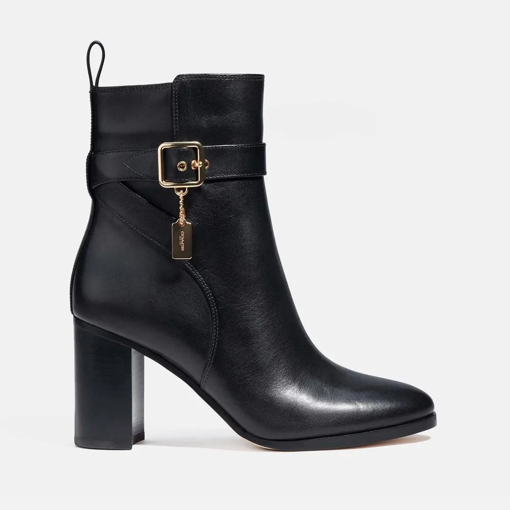 商品Coach|Coach Olivia Leather Heeled Boots,价格¥885,第1张图片