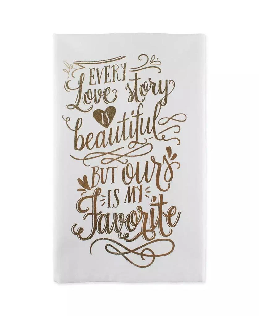 商品Design Imports|Love Story Printed Dishtowel Set of 2,价格¥93,第3张图片详细描述