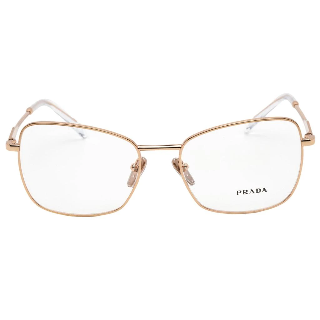 商品Prada|Prada Women's Eyeglasses - Pink Gold Cat Eye Metal Frame, 56 mm | 0PR 53ZV SVF1O1,价格¥988,第2张图片详细描述