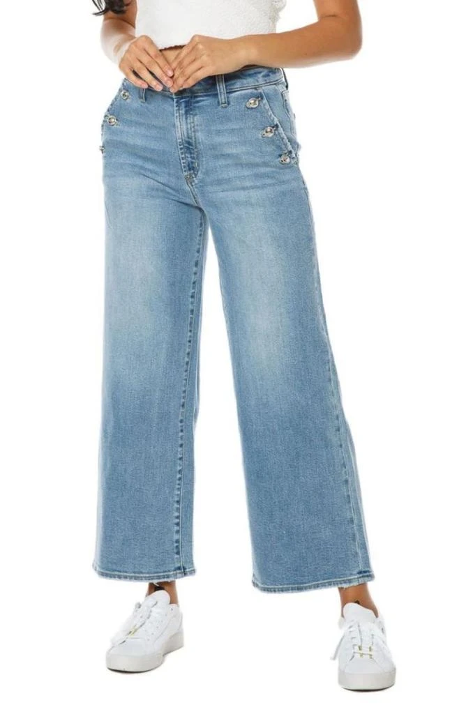 商品Juicy Couture|Coastal Crop Wide Leg Jeans,价格¥328,第1张图片