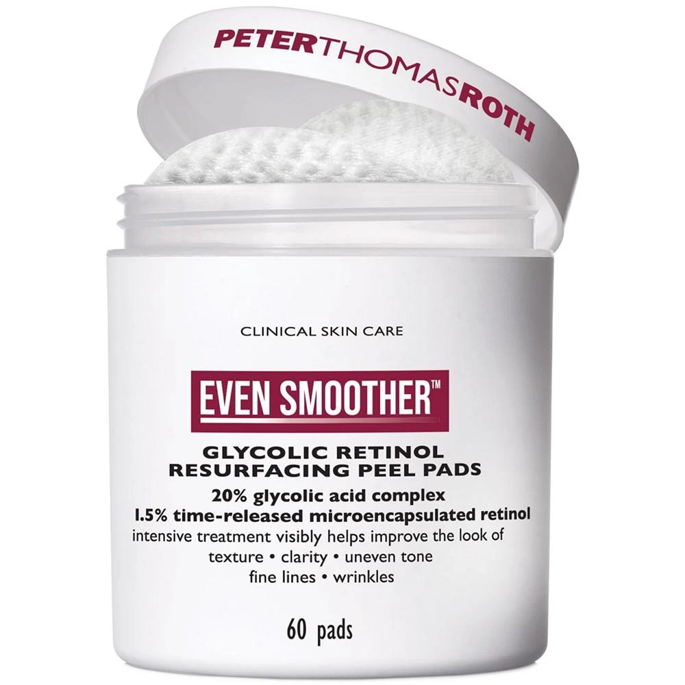 商品Peter Thomas Roth|Even Smoother Glycolic Retinol Resurfacing Peel Pads,价格¥382,第1张图片