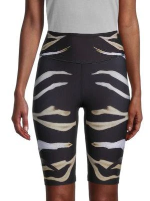 商品Camilla|Zebra-Print Bike Shorts,价格¥325,第1张图片