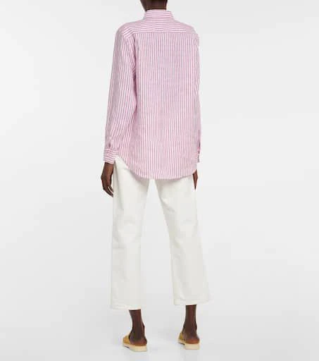 商品Loro Piana|Neo André striped linen shirt,价格¥6706,第3张图片详细描述