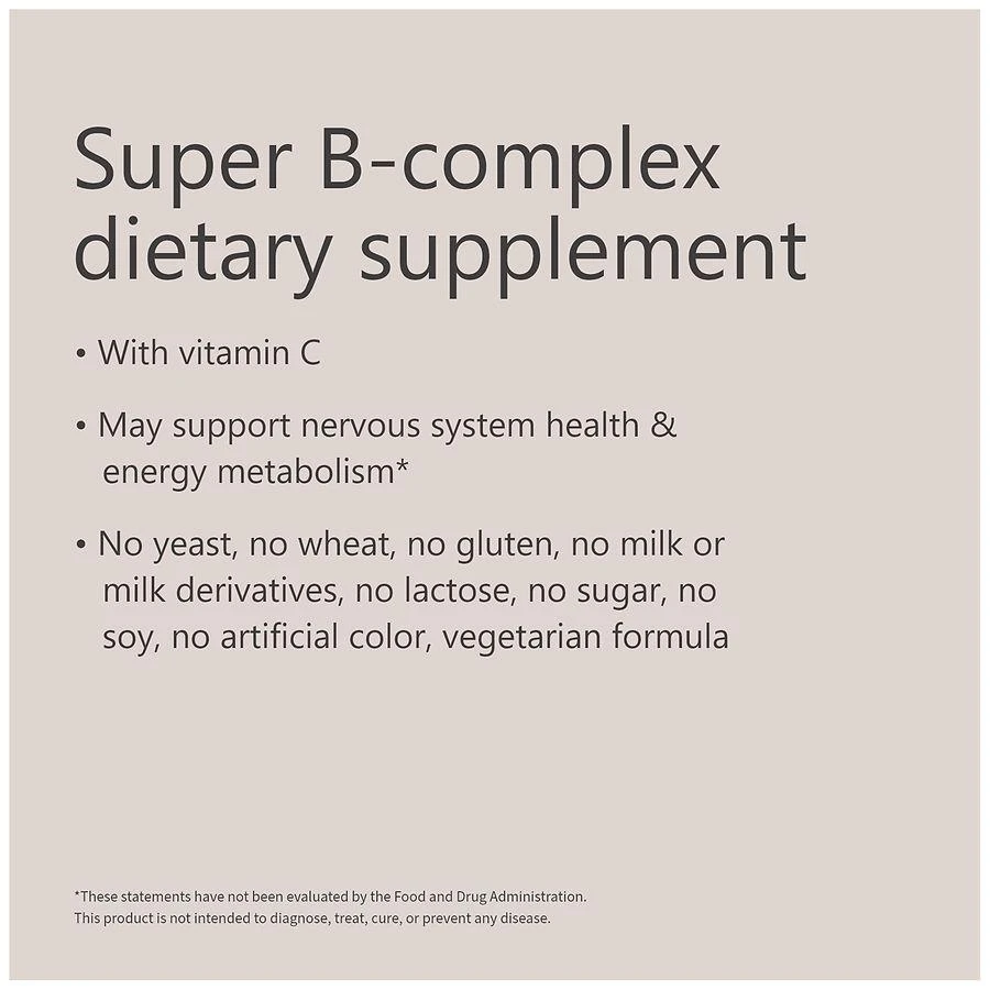 Super B-Complex with Vitamin C Tablets 商品