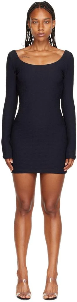 商品Alexander Wang|黑色 Textured Logo 连衣裙,价格¥1226,第1张图片