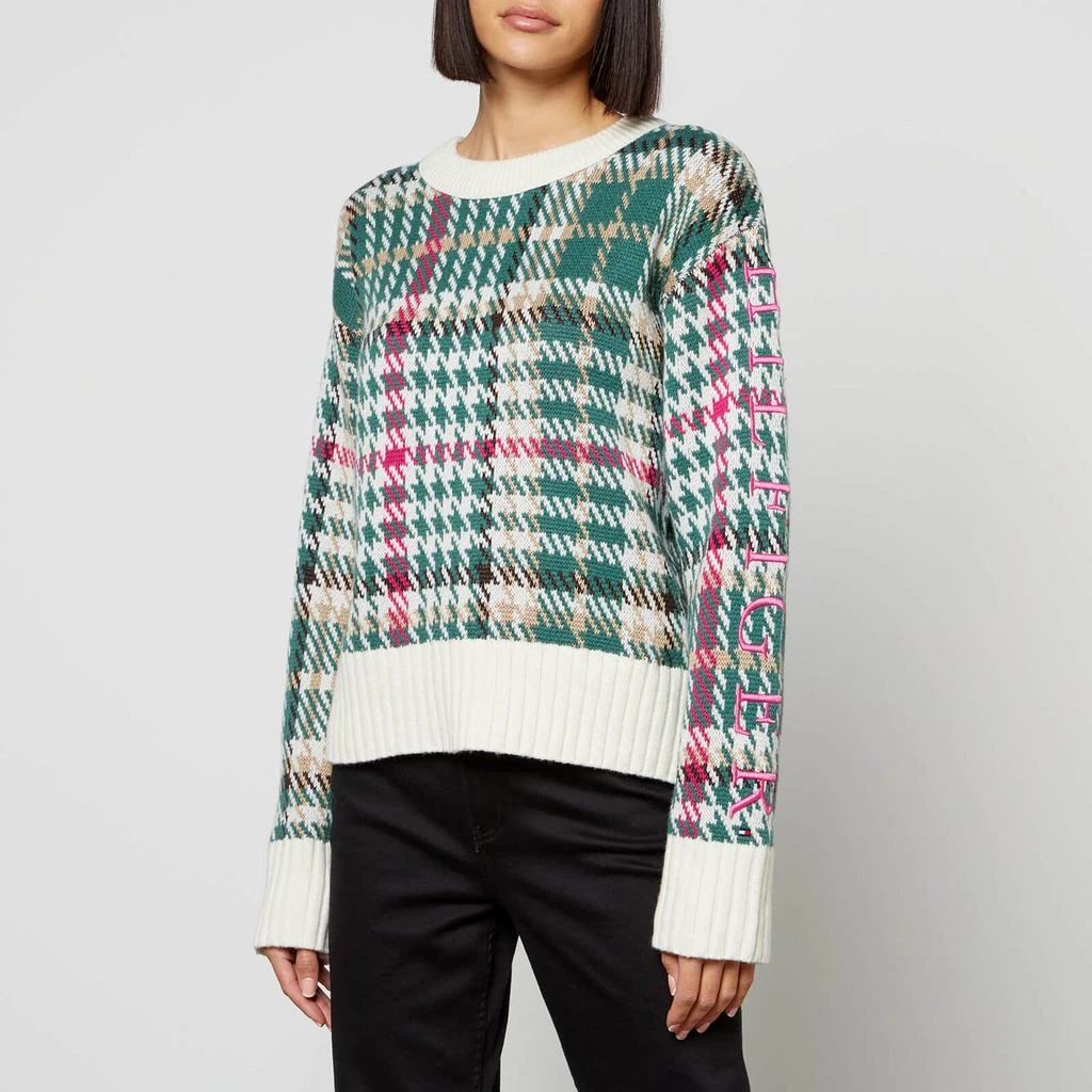 商品Tommy Hilfiger|Tommy Hilfiger Houndstooth Intarsia Cotton-Blend Jumper,价格¥693,第1张图片