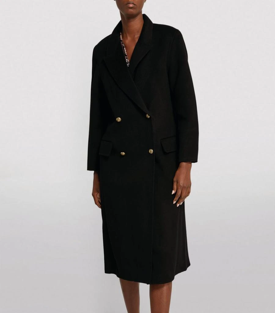 商品Sandro|Wool Double-Breasted Coat,价格¥3477,第3张图片详细描述