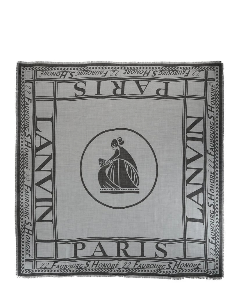 商品Lanvin|Logo Wool Scarf,价格¥1414,第1张图片