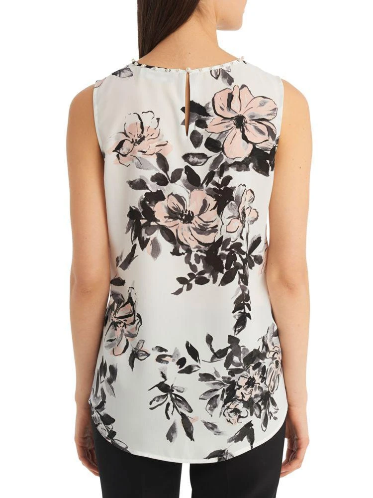 商品Karl Lagerfeld Paris|Sleeveless Floral Top,价格¥338,第2张图片详细描述