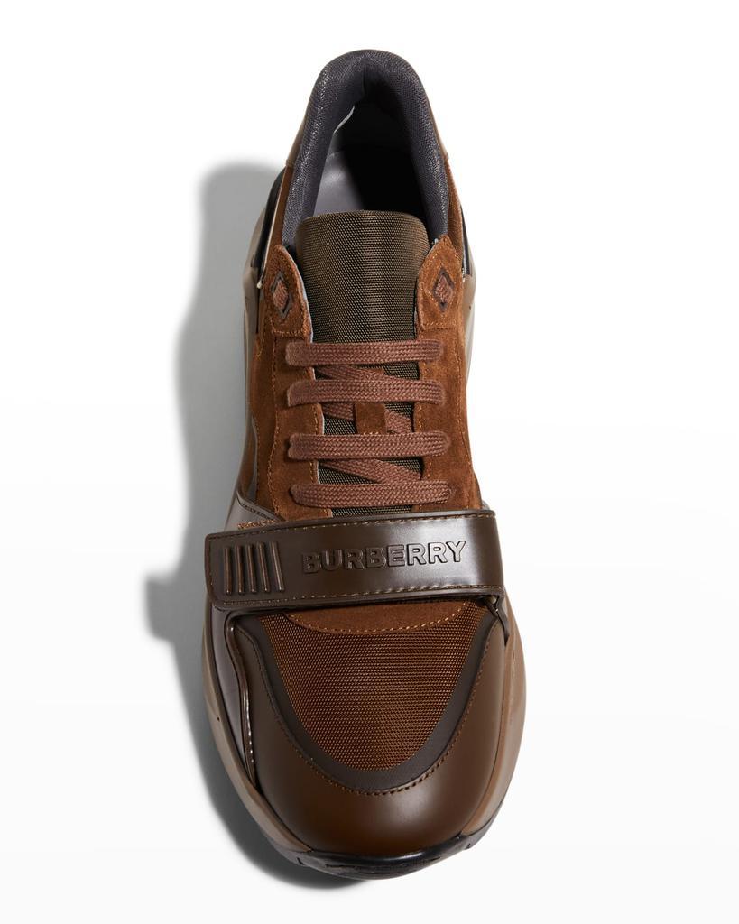 商品Burberry|Men's Arthur Grip Strap Nylon Low-Top Sneakers,价格¥6550,第5张图片详细描述