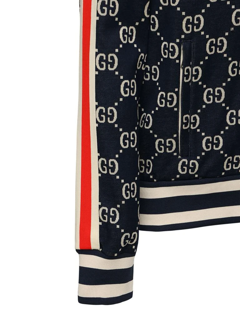 商品Gucci|Gg Supreme Jacquard Zip-up Track Jacket,价格¥15312,第4张图片详细描述