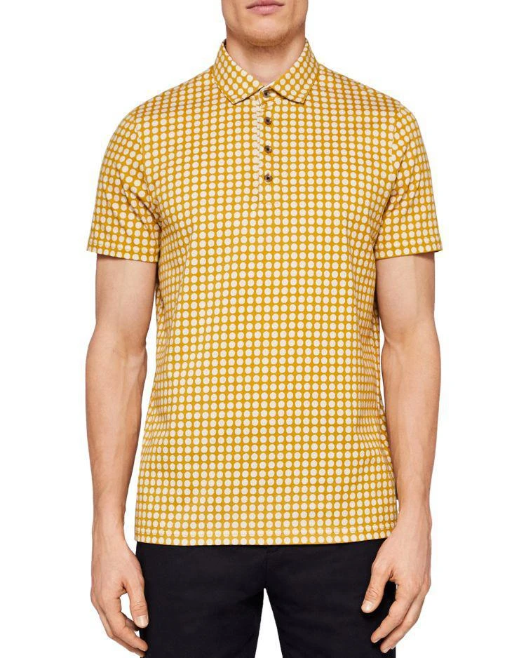 商品Ted Baker London|Lost Geo Print Regular Fit Polo,价格¥440,第1张图片