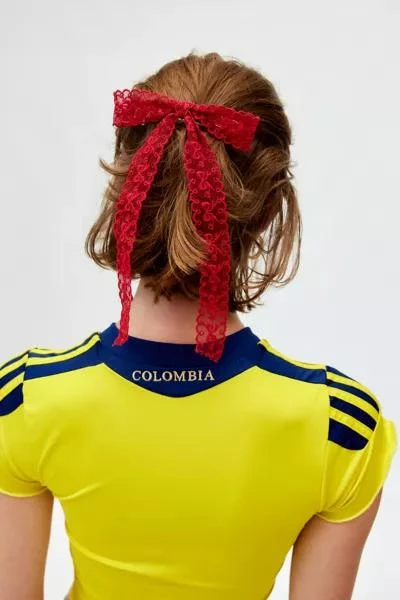 商品Urban Outfitters|Medium Lace Hair Bow Barrette,价格¥92,第1张图片