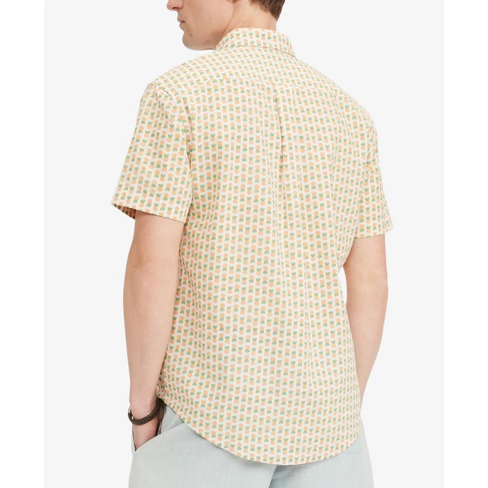 商品Tommy Hilfiger|Men's Pineapple Critter Cotton Linen Custom Fit Shirt,价格¥186,第2张图片详细描述