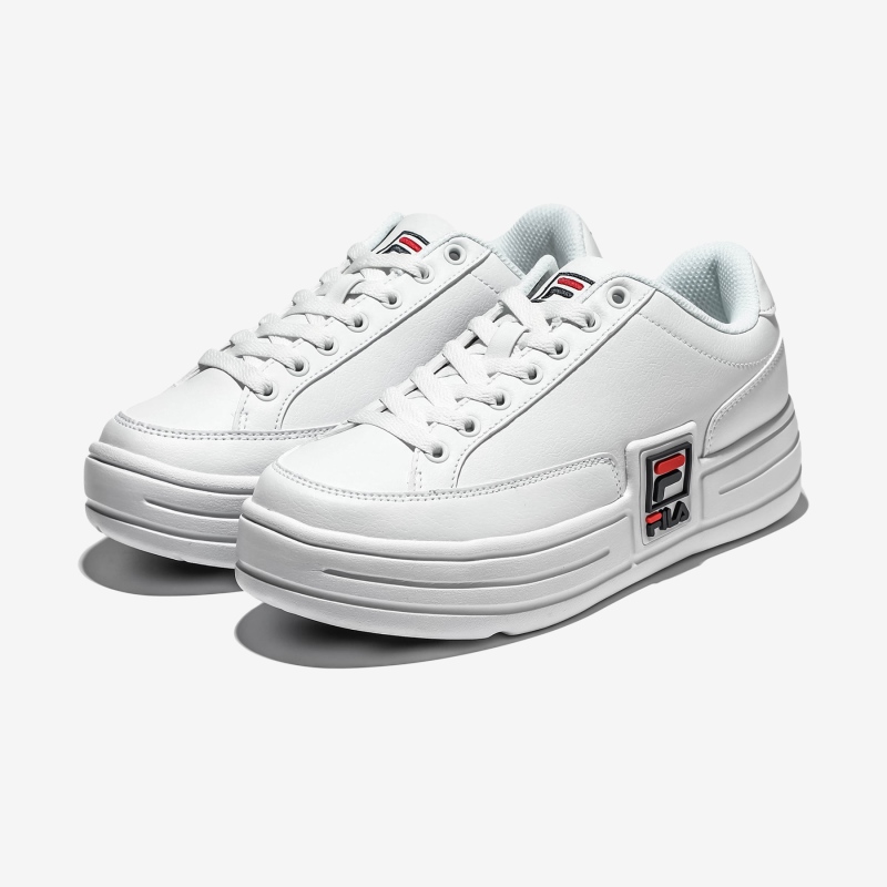 【享贝家】（预售款）斐乐FILA 新款板鞋休闲鞋 男女同款 白色 1TM00622D100商品第2张图片规格展示