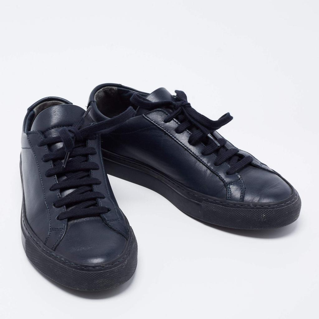 商品[二手商品] Common Projects|Common Projects Blue Leather Low Top Sneakers Size 35,价格¥1599,第6张图片详细描述