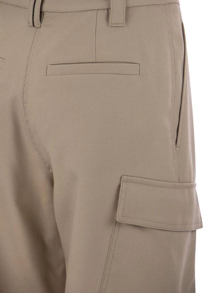 商品Brunello Cucinelli|Brunello Cucinelli Cargo Tailored Trousers,价格¥9212-¥10528,第4张图片详细描述