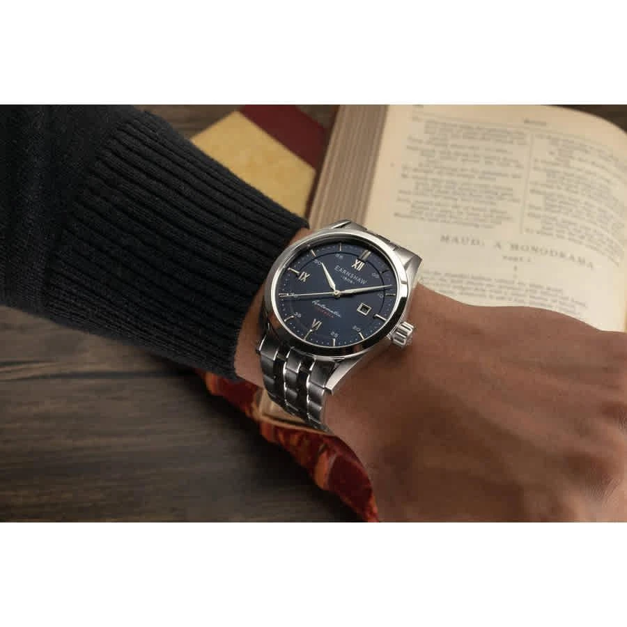 商品Thomas Earnshaw|Smith Precisto Automatic Blue Dial Men's Watch ES-8811-22,价格¥2595,第3张图片详细描述