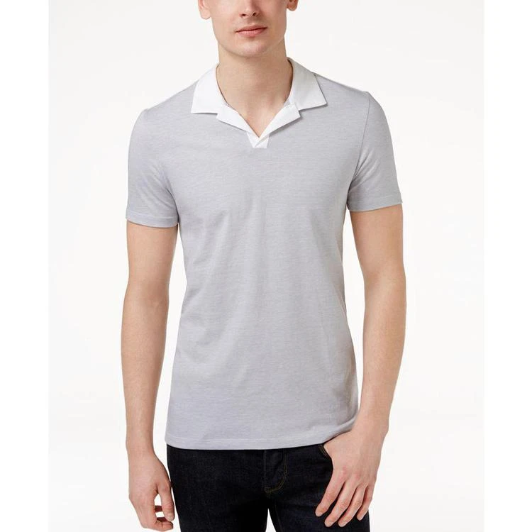 商品Calvin Klein|Men's Liquid Cotton Buttonless Polo,价格¥113,第1张图片