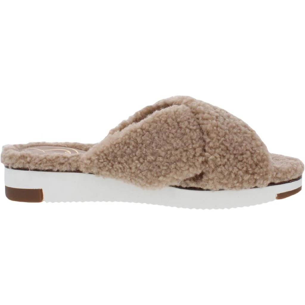 商品Sam Edelman|Sam Edelman Womens Alice Faux Fur Flats Slide Sandals,价格¥119,第2张图片详细描述