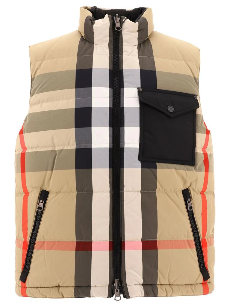 商品Burberry|Burberry Reversible Checked Puffer Gilet,价格¥7037,第1张图片