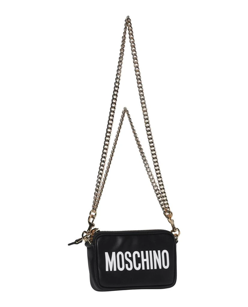 商品Moschino|Logo Leather Crossbody,价格¥2725,第4张图片详细描述