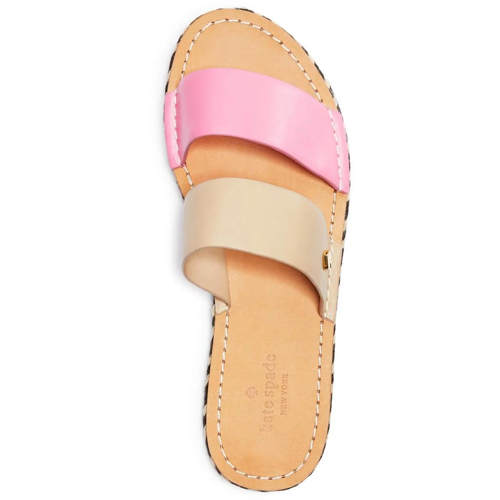 商品Kate Spade|Kate Spade New York Womens Idreen Leather Strappy Slide Sandals,价格¥346,第3张图片详细描述
