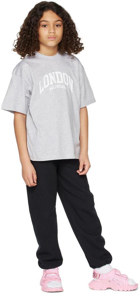商品Balenciaga|灰色 Cities London 儿童 T 恤,价格¥1589,第1张图片