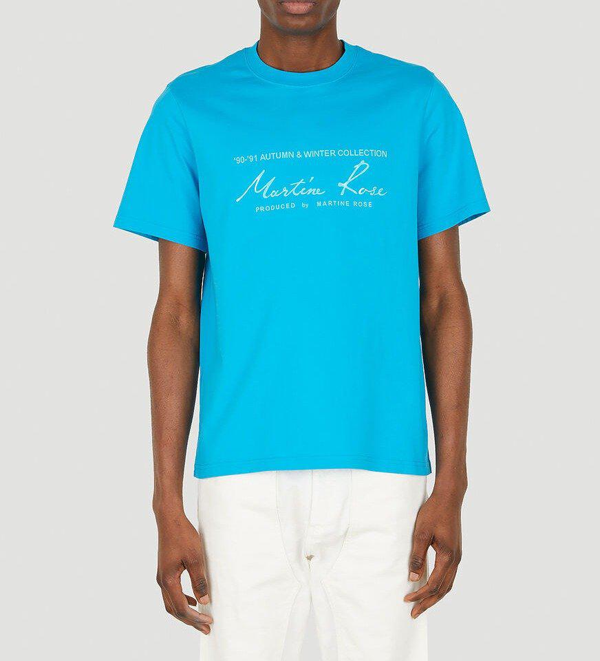 Martine Rose Logo Printed Crewneck T-Shirt商品第1张图片规格展示