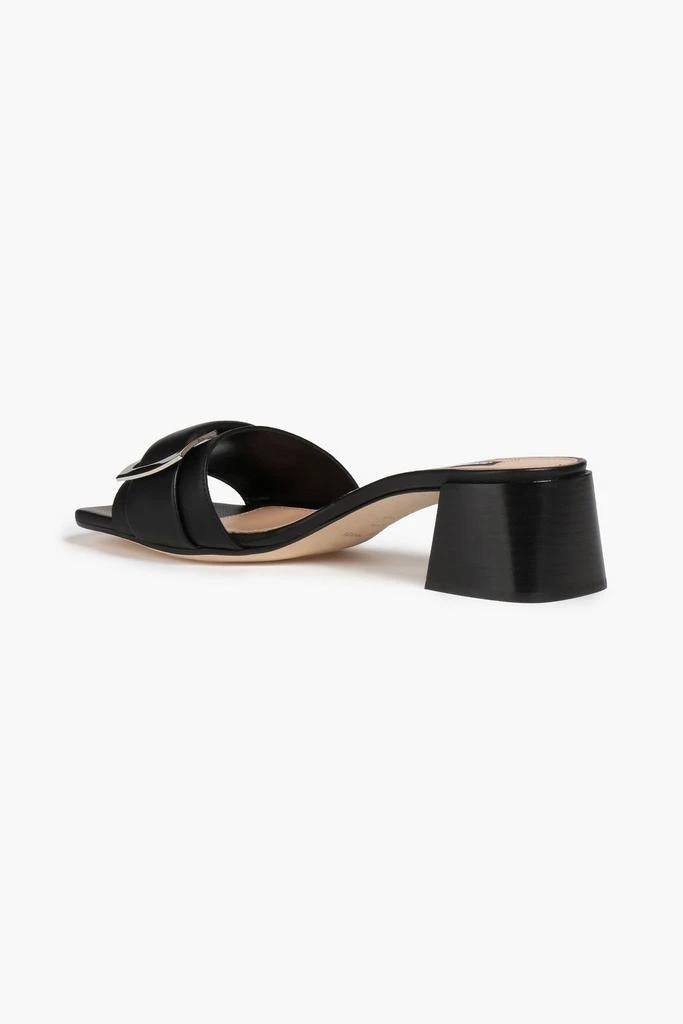 商品Sergio Rossi|Buckle-embellished leather mules,价格¥2420,第3张图片详细描述