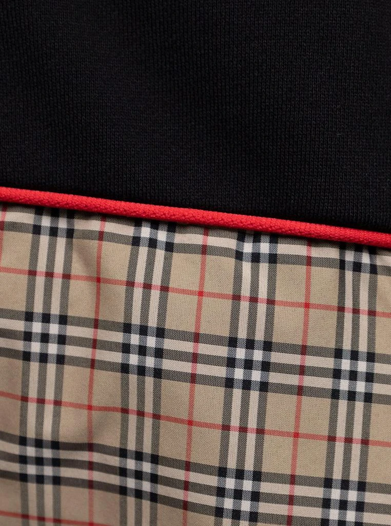 商品Burberry|Burberry Onah Black Jersey Vintage Check Hoodie Baby Boy Kids,价格¥2294,第3张图片详细描述