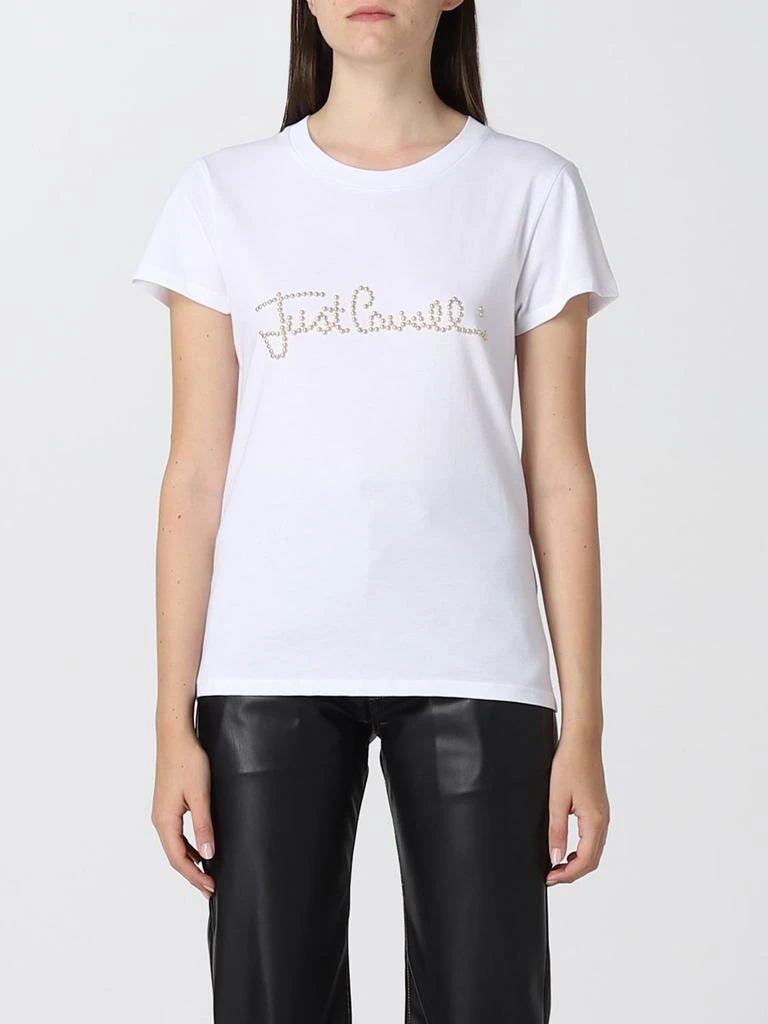 商品Just Cavalli|Just Cavalli T-shirt with stud logo,价格¥638,第1张图片