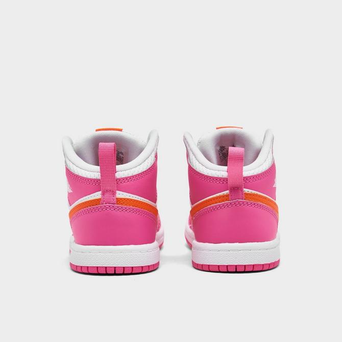 Girls’ Toddler Air Jordan 1 Mid Casual Shoes商品第4张图片规格展示