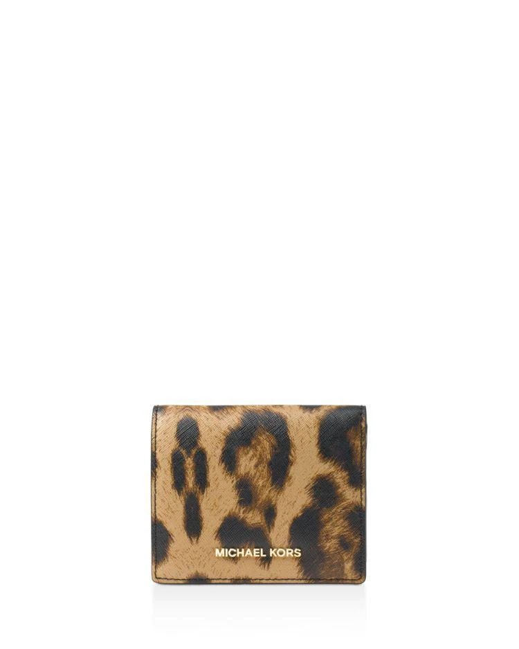 商品Michael Kors|Flap Leopard Print Leather Card Case  ,价格¥351,第1张图片