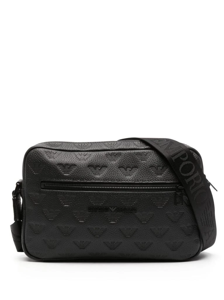 商品Emporio Armani|LOGO LEATHER CROSSBODY BAG,价格¥2037,第1张图片