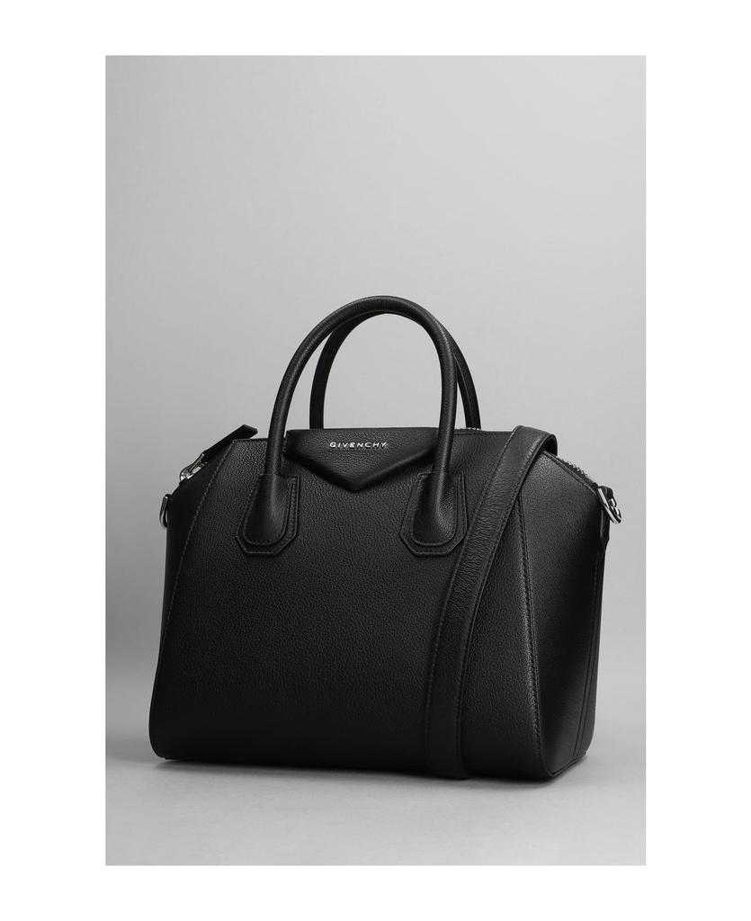 Hand Bag In Black Leather商品第2张图片规格展示
