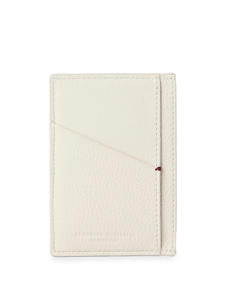 商品Brunello Cucinelli|Fine Grain Calfskin Card Holder,价格¥4281,第3张图片详细描述