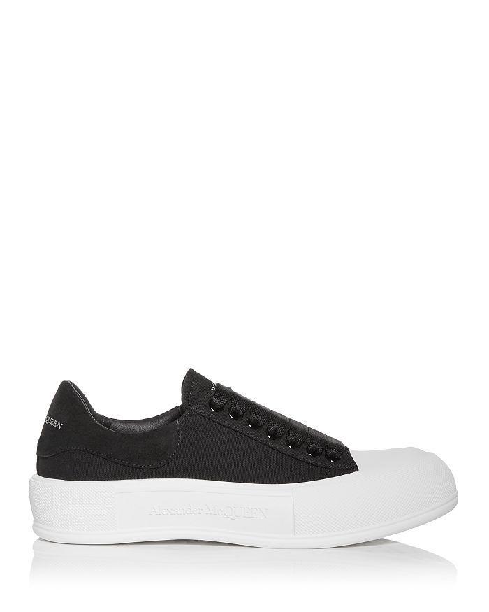 商品Alexander McQueen|Men's Deck Suede Heel Detail Low Top Sneakers,价格¥3891,第5张图片详细描述