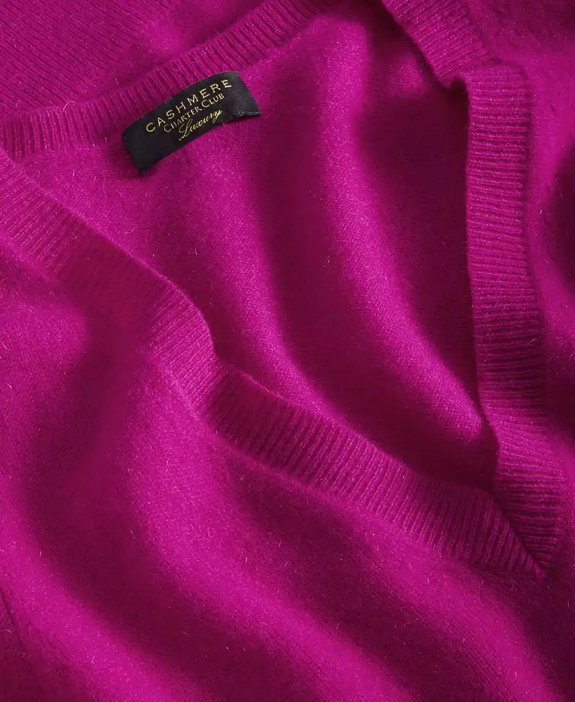 商品Charter Club|100% Cashmere Women's V-Neck Long-Sleeve Sweater, Created for Macy's,价格¥149,第4张图片详细描述