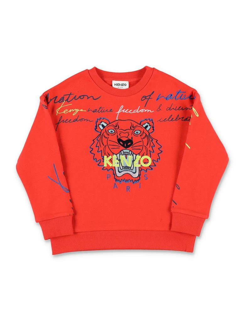 商品Kenzo|Kenzo Kids Tiger Embroidered Crewneck Sweatshirt,价格¥1292,第1张图片