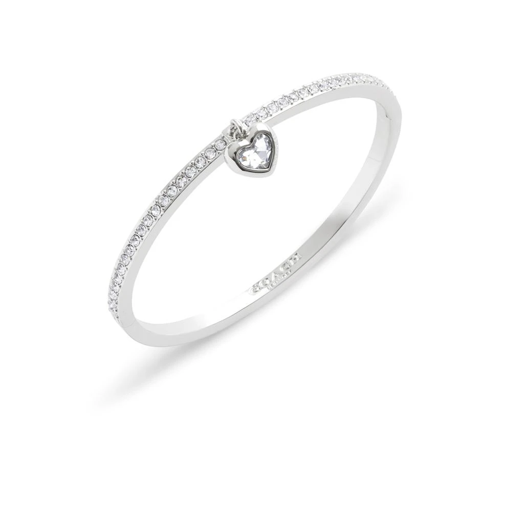 商品Coach|Stone Heart Charm Bangle Bracelet,价格¥919,第2张图片详细描述