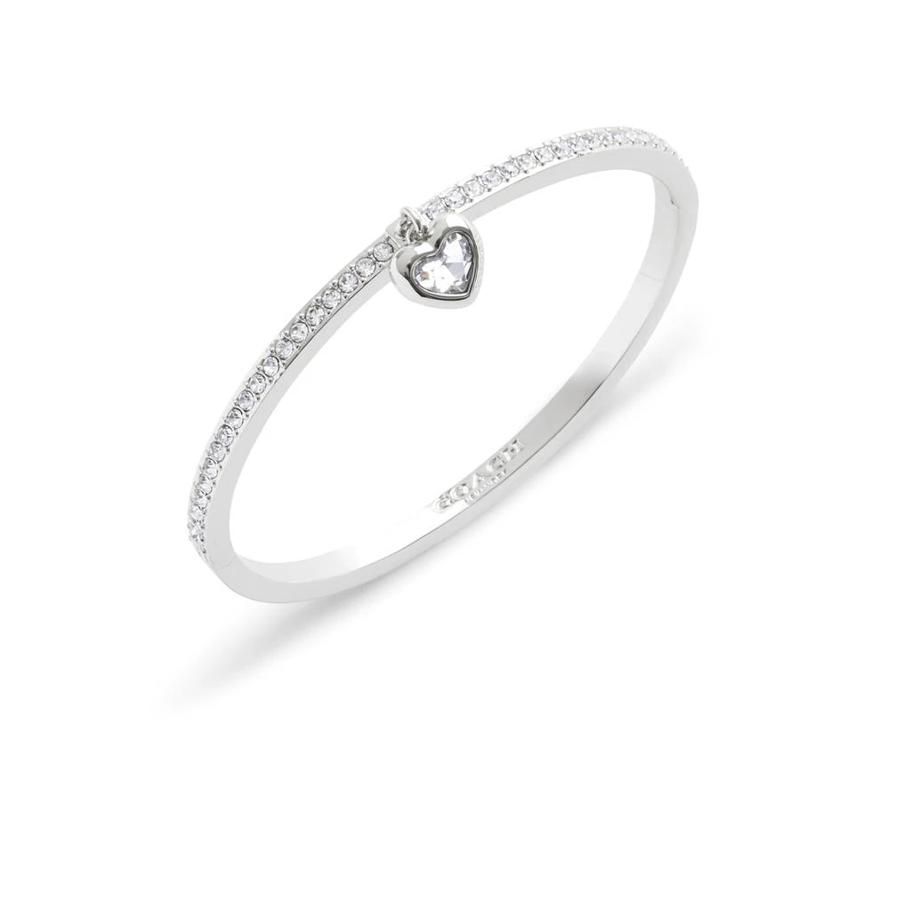 商品Coach|Stone Heart Charm Bangle Bracelet,价格¥935,第2张图片详细描述