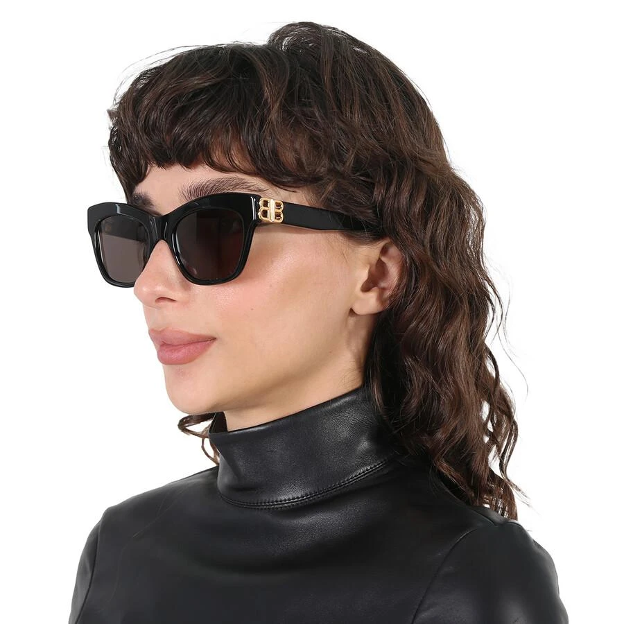 商品Balenciaga|Grey Cat Eye Ladies Sunglasses BB0132S 001 53,价格¥1275,第2张图片详细描述