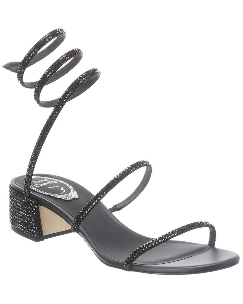 商品Rene Caovilla|René Caovilla Cleo 40 Satin & Leather Sandal,价格¥5514,第1张图片