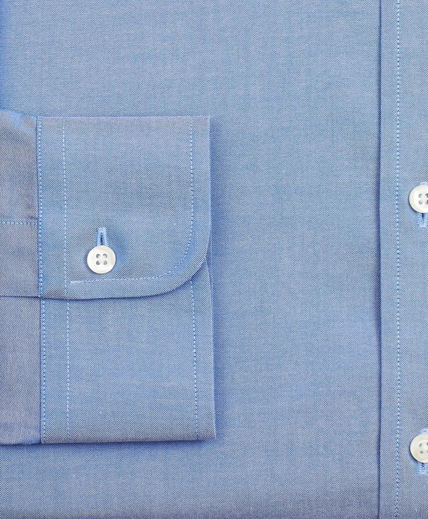 商品Brooks Brothers|Stretch Regent Regular-Fit  Dress Shirt, Non-Iron Pinpoint English Collar,价格¥412,第3张图片详细描述