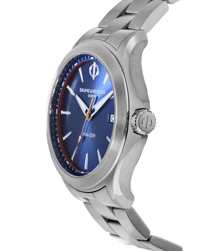 商品Baume & Mercier|Baume & Mercier Clifton Club Quartz Blue Dial Stainless Steel Men's Watch 10413,价格¥7796,第2张图片详细描述