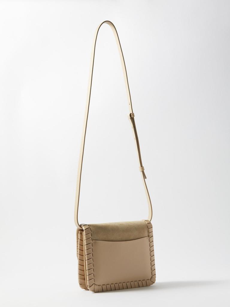 商品Chloé|Kattie whipstitched suede shoulder bag,价格¥15971,第6张图片详细描述